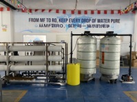 Système de filtration d'eau RO avec pompe PLC 6 TPH SUS304/316 pour alimentation de chaudière, membrane durable, longue durée de vie, eau industrielle