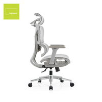 Chaise de bureau ergonomique de luxe moderne pour manager, chaise de direction, chaise de bureau réglable en maille