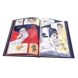 Livre à couverture rigide personnalisée en papier d'art doré, laminé holographique, avec jaquette protège-poussière, service d'impression de fan-zines, papier cartonné - Product Image 6