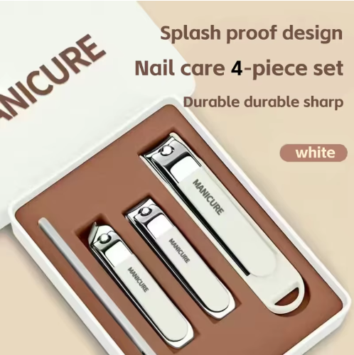 Light brown splash-proof 4-piece set