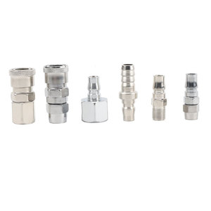 Conector Neumático de Acoplamiento Rápido Mun Tai SH SM PP PM SF SP Recto Macho Hembra Hierro Cromado - Product Image 1