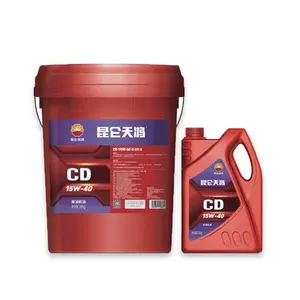 KUNLUN tianhong Top 1 dầu động cơ cd15w40 dầu động cơ diesel khoáng dầu sae40 dầu động cơ diesel giá rẻ cho xe ô tô 15b-40 4L 18L 200L