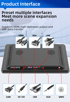 Tablet PC con Panel de Montaje en Pared de 15.6/21.5/27/32 Pulgadas, Android 11/12, RK3588, Resistente, Negro, Pantalla Plana