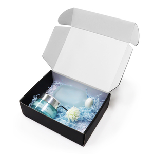 <strong>Black</strong> Kraft Corrugated Packaging <strong>Box</strong> for Clothes and Accessories with Custom Logo Printing - Product Image 5