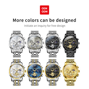 Montre-bracelet en quartz OEM 2900, montre créative en acier pour hommes, mode, étanche, bracelet, montre masculine, Relogio Feminino, montre pour hommes - Product Image 4
