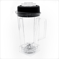 Blender à immersion professionnel automatique commercial, nouveau type avec récipient en verre et commandes à bouton-poussoir