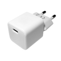 Chargeur Mini USB-C GaN 20W à Charge Rapide Ignifuge, Spécifications UE, Vente Chaude en Usine, pour Téléphones Android