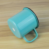 Tasses en émail coloré de qualité alimentaire de 350ml tasses à café en métal mignonnes pour le camping en plein air randonnée sac à dos et idée cadeau de remise des diplômes
