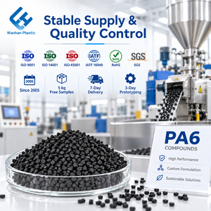 Gránulos de Poliamida Modificados <span class=keywords><strong>PA6</strong></span> PA11 <span class=keywords><strong>PA12</strong></span>, Pellets de Poliamida de Ingeniería con 10%-50% de Fibra de Vidrio, HB/V0, Resistencia al Fuego, para Moldeo por Inyección - Product Image 6