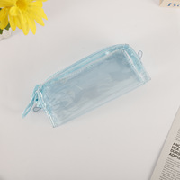 Étui à crayons transparent Emyway P01 / Pochette à crayons en PVC transparente grande capacité avec fermeture éclair personnalisable pour l'école et le bureau