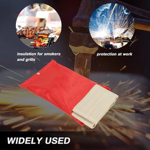 Manta de Soldadura de Fibra de Vidrio BACLAUGH 4x6, Protección Contra Incendios para Escritorio <span class=keywords><strong>Familiar</strong></span>, 2 Piezas, Retardante de Llama - Product Image 5