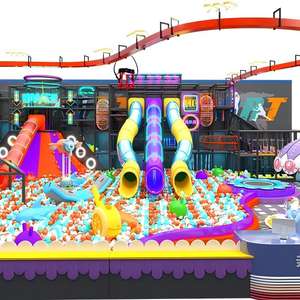 Grande <span class=keywords><strong>aire</strong></span> <span class=keywords><strong>de</strong></span> <span class=keywords><strong>jeux</strong></span> intérieure sur le thème du néon, équipement <span class=keywords><strong>de</strong></span> parc d'attractions multifonctionnel pour enfants, personnalisation. - Product Image 3