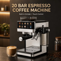 Machine à café expresso entièrement automatique populaire avec chauffage thermobloc et broyeur réglable, idéale pour les petites entreprises