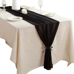 <span class=keywords><strong>Chemin</strong></span> <span class=keywords><strong>de</strong></span> <span class=keywords><strong>table</strong></span> en <span class=keywords><strong>mousseline</strong></span> <span class=keywords><strong>de</strong></span> soie orange brûlée Décorations <span class=keywords><strong>de</strong></span> fête nuptiale <span class=keywords><strong>de</strong></span> mariage - Product Image 3