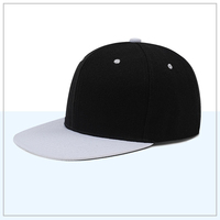 Gorras de Visera Plana con Bloques de Color Personalizados al por Mayor, Gorras de Protección Solar para Baile Callejero, Gorras de Béisbol Estampadas