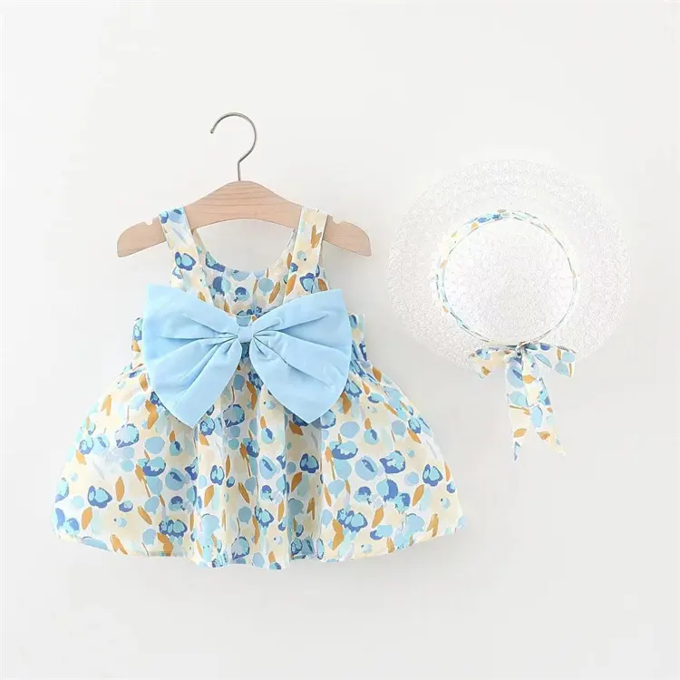 Nieuwe Collectie Mode Kinderkleding Groothandel Feest Prinses Baby Meisje Zomerjurk