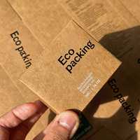 Boîte en carton pliable écologique avec fenêtre transparente en PVC, logo personnalisé imprimé, boîte en papier kraft brun pour l'emballage