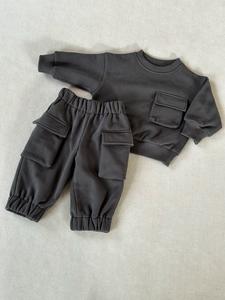 Abbigliamento invernale per bambini 2024 bambino Set <span class=keywords><strong>pantaloni</strong></span> <span class=keywords><strong>Cargo</strong></span> per ragazza - Product Image 4