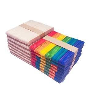 Bâtonnets <span class=keywords><strong>de</strong></span> <span class=keywords><strong>bricolage</strong></span> en bois, 5 pièces, en vrac, bâtonnets popsicle pour <span class=keywords><strong>bricolage</strong></span> artisanal - Product Image 1