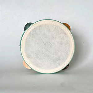 Wholesale 6 Inch Single-Row Colorful Wooden Tambourine Orff Percussion Instrument <b>Hand</b> <b>Drum</b> Musical Toy Bring Joyful - Product Image 3