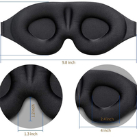 Masque pour les yeux de sommeil pour hommes femmes masque de sommeil à coupe profilée 3D et masque de sommeil de nuit moulé Concave avec bandeau
