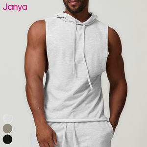 Abbigliamento per Bodybuilding abbigliamento Casual da corsa Muscle Top gilet con <span class=keywords><strong>cappuccio</strong></span> da palestra canotta Fitness <span class=keywords><strong>senza</strong></span> <span class=keywords><strong>maniche</strong></span> <span class=keywords><strong>felpa</strong></span> con <span class=keywords><strong>cappuccio</strong></span> per gli uomini - Product Image 1