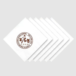 Chất Lượng Cao Thân Thiện Với Môi Giáng Sinh Mô Giấy Khăn Ăn Dập Nổi Và In 1-Ply Serviettes Trong Túi Phong Cách - Product Image 1