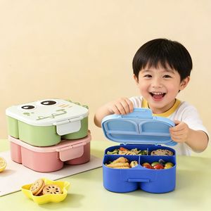 Cartoon Dinosaur Bento <b>Box</b> Compartmentalized Airtight Plastic PP <b>Lunch</b> <b>Box</b> For Kids School Use - Product Image 4