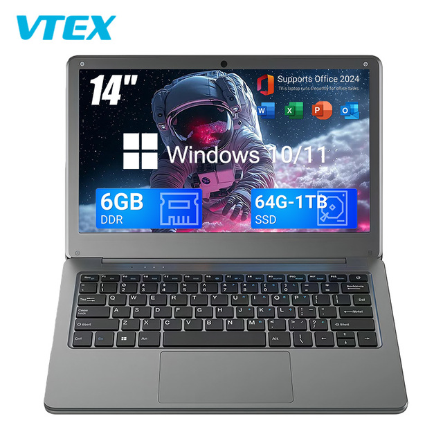 14.1 Inch HD Laptop N3350 Processor 6GB Ultra Thin Lightweight Student Online Class and Office Work Economical Laptop Computer