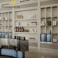 Conception moderne de pharmacie, comptoir de présentation personnalisé pour pharmacie, étagères métalliques pour pharmacie, vitrine pour magasin médical