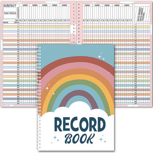 Cuaderno de Registro de Calificaciones para Profesores, Cuaderno de Registro con Encuadernación Giratoria, Suministros de Oficina, Suministros para Registro de Asistencia en el Aula, Cuadernos de Registro - Product Image 1