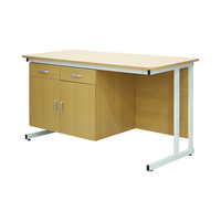 Meubles d'enseignement à prix avantageux, bureau d'enseignant, bureau d'appoint simple, table en bois avec deux tiroirs