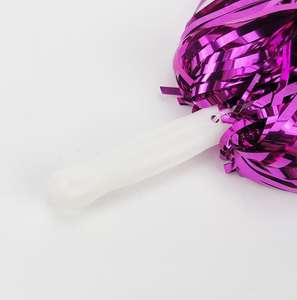 メタリックフォイルチアリーディングポンポン バトンハンドヘルドチアリーダーポンポン ダンスパーティー スポーツチームスピリット応援小道具 - Product Image 3