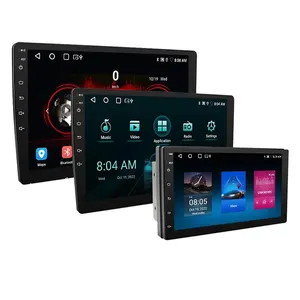 Lancol pemutar dvd mobil android, pemutar dvd mobil 2DIN, sistem audio mobil GPS FM 7 9 10 inci, stereo mobil