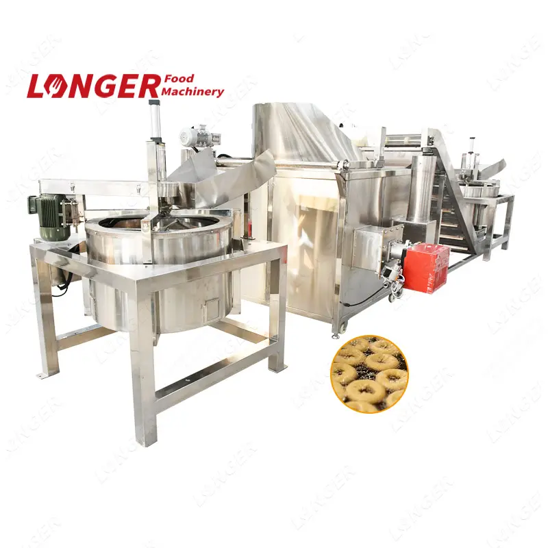 Máquina de fritura de rosquinha | máquina de fechar de aço inoxidável | máquina de processamento de rosquinha