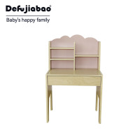 Ensemble bureau et chaise pour enfants, meubles de chambre d'enfant avec étagères de rangement ouvertes, table de jeu personnalisable, poste de travail