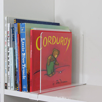 Séparateur d'étagère réglable en acrylique transparent, séparateur de placard transparent pour armoire, bibliothèque, rangement de chambre, OEM disponible