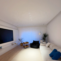 Plafonniers LED encastrés modernes avec matériau en aluminium, downlights LED intérieurs sans décoration