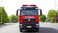Système de lutte contre l'incendie à levage lourd pour camion de pompiers, avec drone CAFS à attache verticale de 200 mètres et charge utile de 350 kg