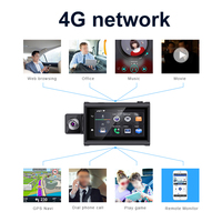 Caméra embarquée 4G avec carte SIM, streaming en direct avant et arrière, ADAS, WiFi, GPS, navigation, enregistreur DVR de voiture Android, écran tactile 3,0 pouces