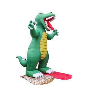 <span class=keywords><strong>Grand</strong></span> modèle gonflable vert promotionnel de dinosaure pour annoncer le dinosaure vert gonflable d'annonce de haut de 5M - Product Image 5