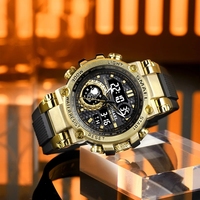 Smael jam tangan 8093 kuarsa jam Digital pria mewah atas pria asli olahraga pria jam tangan tampilan minggu LED jam tangan relojes hombre