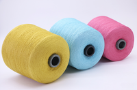 Fil mélangé anti-boulochage 72% Viscose 28% PBT Forme du noyau à haute torsion-Reste et doux