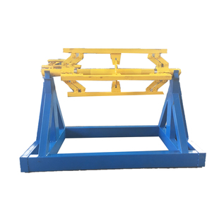 Manual Galvanized Steel Coil Uncoiler for <b>Roller</b> Feed Line Chamfering Machine for Machinery Industries with Gear Core Component - Product Image 3