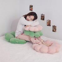 Nouvelle Coussin-Peluche Fleur Trèfle à Quatre Feuilles Sakura, Coussin Rembourré pour Siège, Canapé, Housse de Coussin, Cadeau d'Anniversaire 45cm