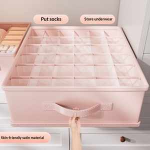 Fabric Underwear Panty Storage Box Drawer Divider Organizer Compartmentalized Storage Bra Sock Storage Tool 16L Capacity - Product Image 5