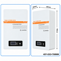 Batterie de stockage d'énergie solaire empilable LIRVO Bulk 5Kwh 10Kwh 15Kwh LiFePO4 avec BMS intelligent intégré CAN, montage mural, pour usage domestique