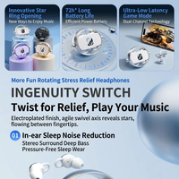 Earbud Nirkabel Q27 Terlaris 2026, Mikrofon TWS BT 6.0 Tahan Air ENC, Headphone Open-Ear Lucu, Ringkas, Dapat Diputar, LED