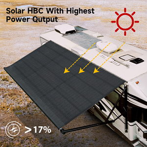 Wareda personnalisé CIGS panneau solaire flexible enroulable couche mince étanche motorisé automatique pour <span class=keywords><strong>auvent</strong></span> de <span class=keywords><strong>caravane</strong></span> extérieur solaire - Product Image 3