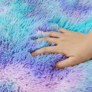Petit <span class=keywords><strong>tapis</strong></span> <span class=keywords><strong>en</strong></span> fourrure <span class=keywords><strong>arc</strong></span>-<span class=keywords><strong>en</strong></span>-<span class=keywords><strong>ciel</strong></span> violet, <span class=keywords><strong>tapis</strong></span> coloré tie-dye, doux et moelleux, rose, pour la chambre des filles, la salle de jeux pour bébés, <span class=keywords><strong>tapis</strong></span> de sol pour la maison - Product Image 6